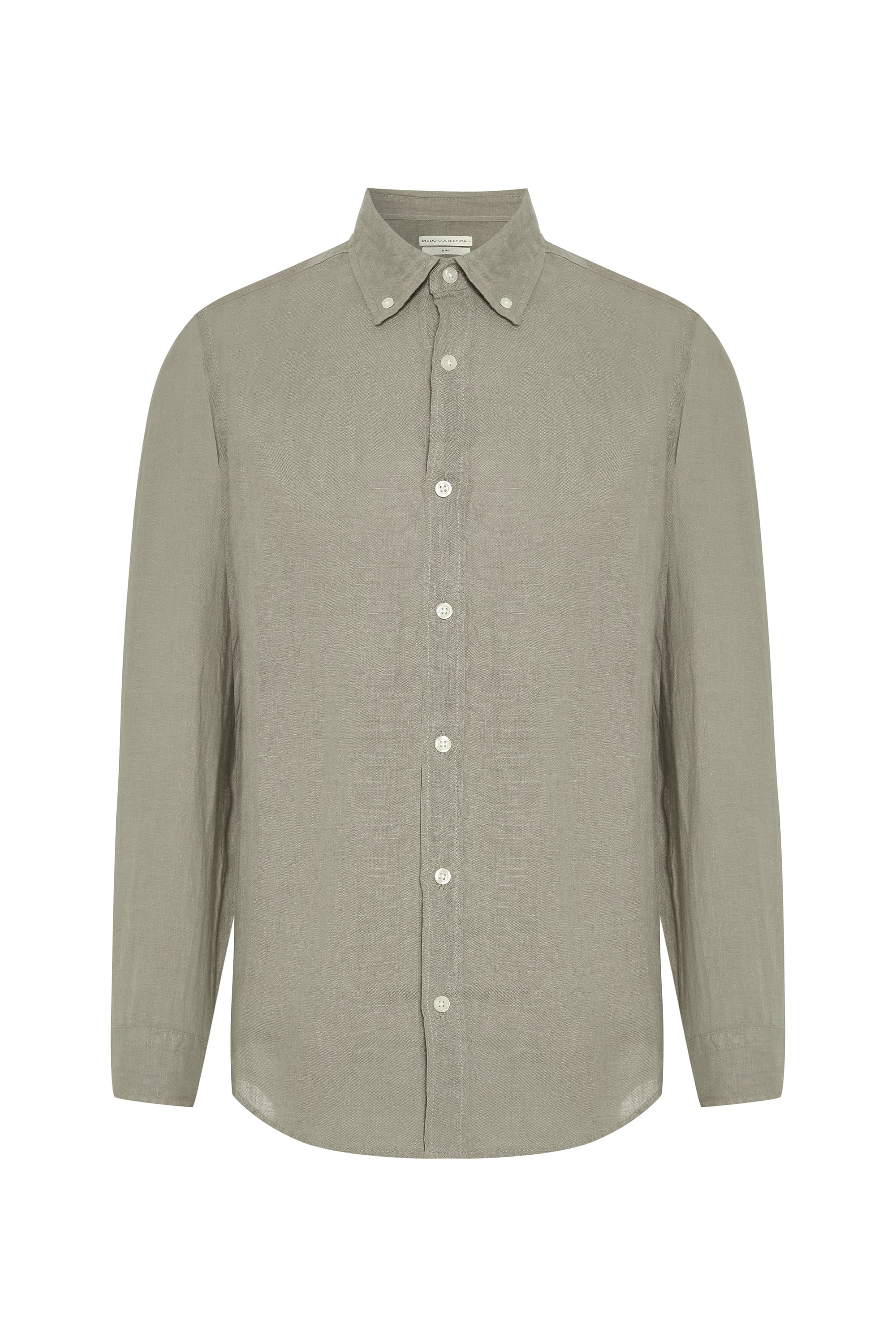 SLIM FIT UZUN KOLLU KETEN GÖMLEK