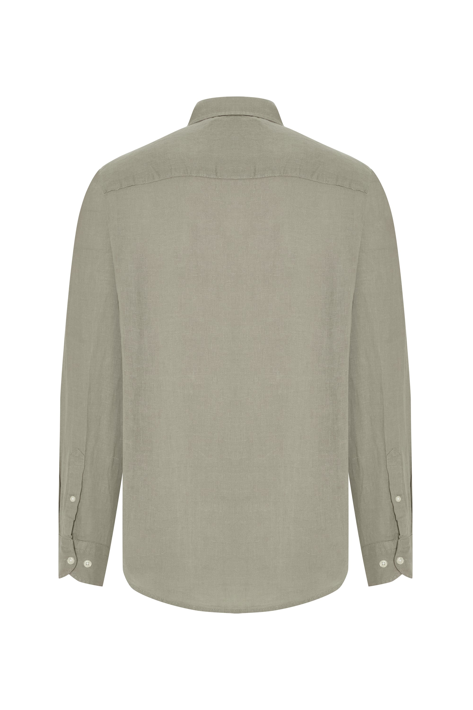 SLIM FIT UZUN KOLLU KETEN GÖMLEK