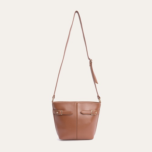  DERİ GÖRÜNÜMLÜ TOKALI OMUZ ÇANTASI