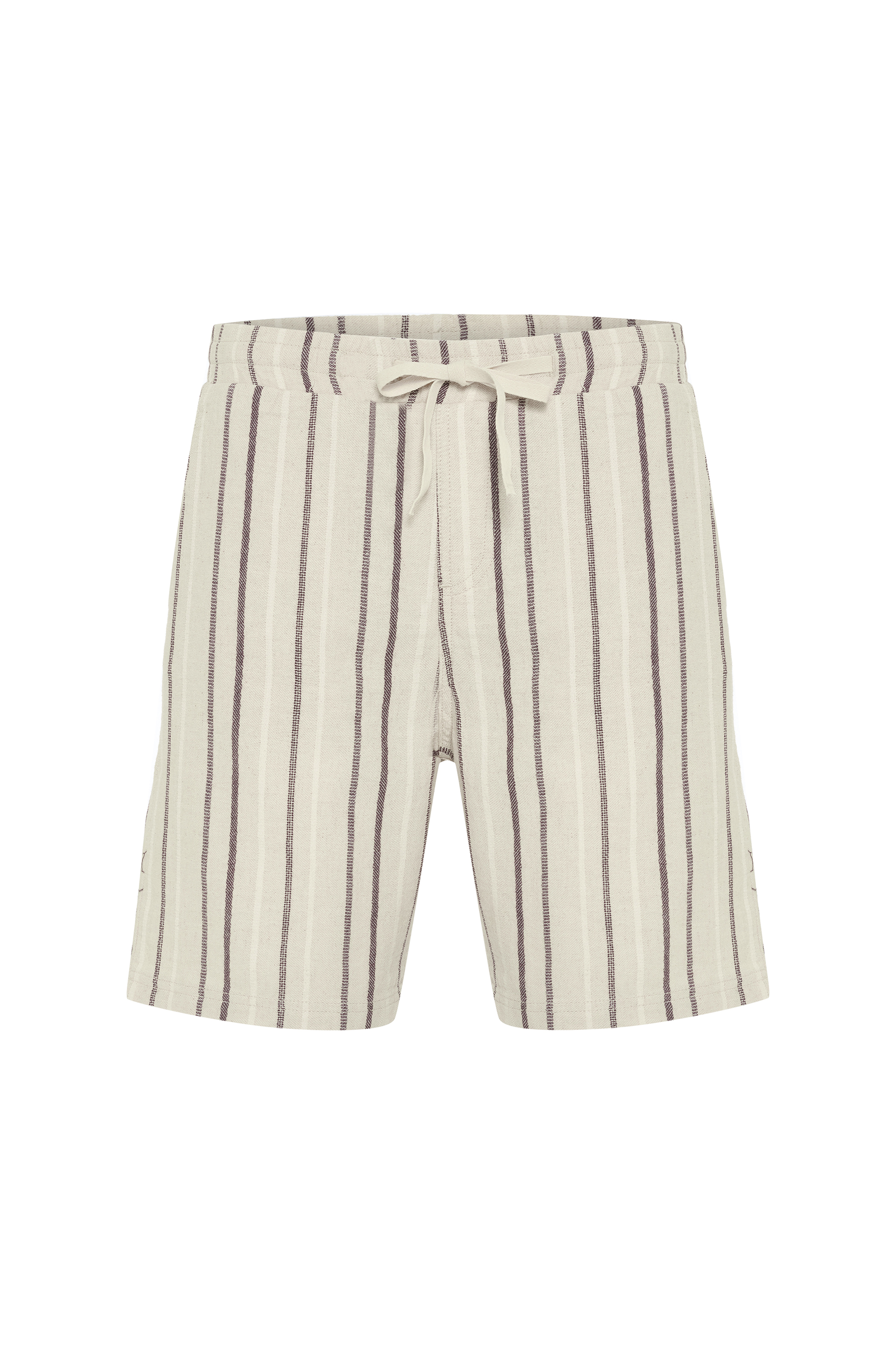 ÇİZGİLİ BELİ LASTİKLİ ŞORT