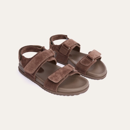  ÇİFT BANTLI SÜET DERİ SANDALET