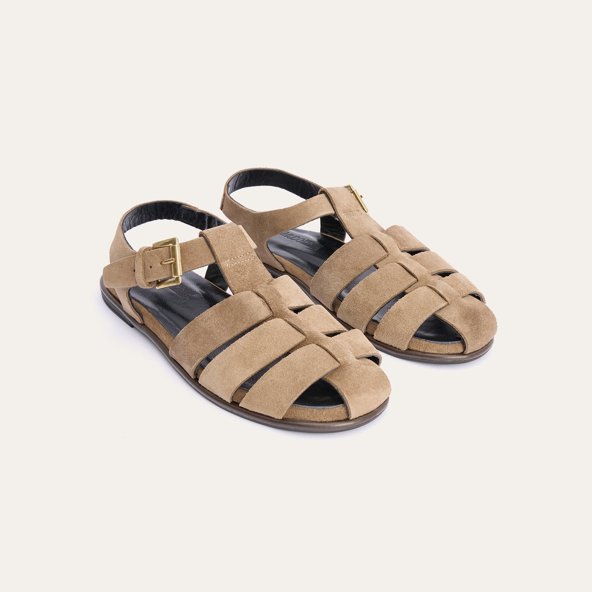 SÜET DERİ KAFES SANDALET