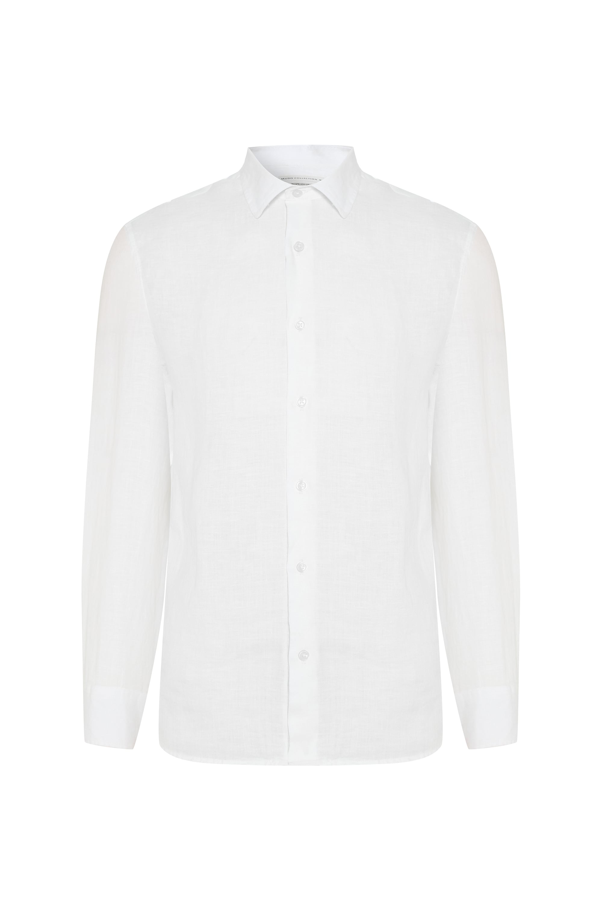 REGULAR FIT UZUN KOLLU KETEN GÖMLEK