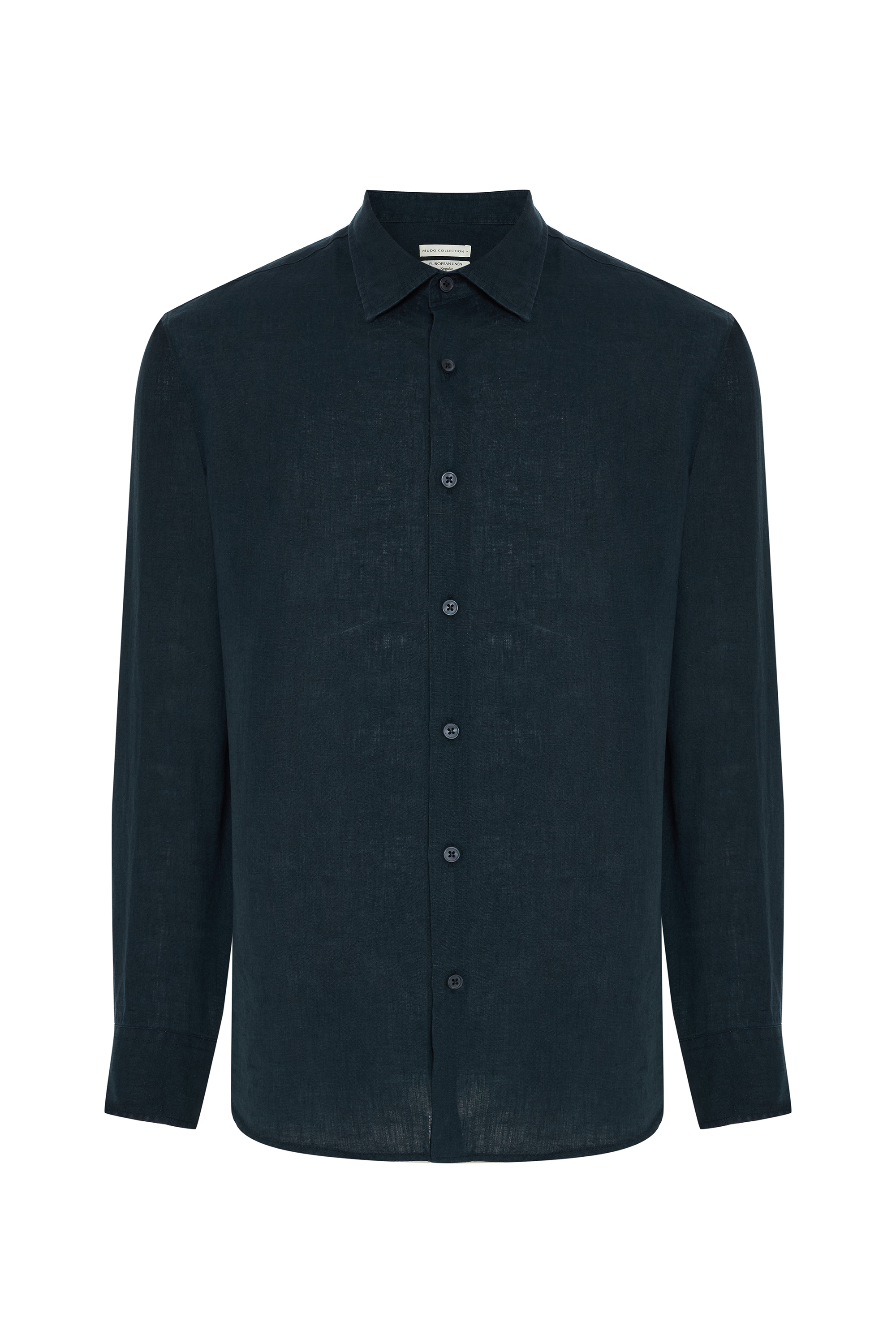 REGULAR FIT UZUN KOLLU KETEN GÖMLEK