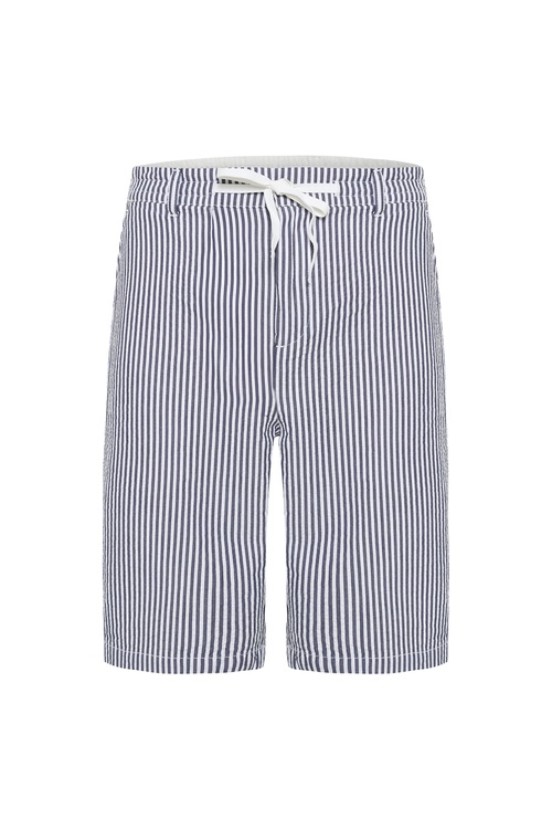 ÇİZGİLİ STRAIGHT FIT BAĞLAMALI ŞORT