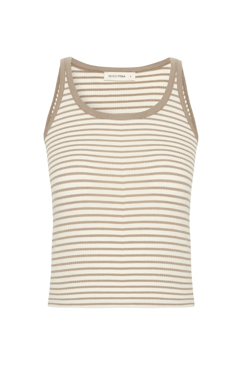  ÇİZGİLİ FITTED AÇIK YAKA ATLET