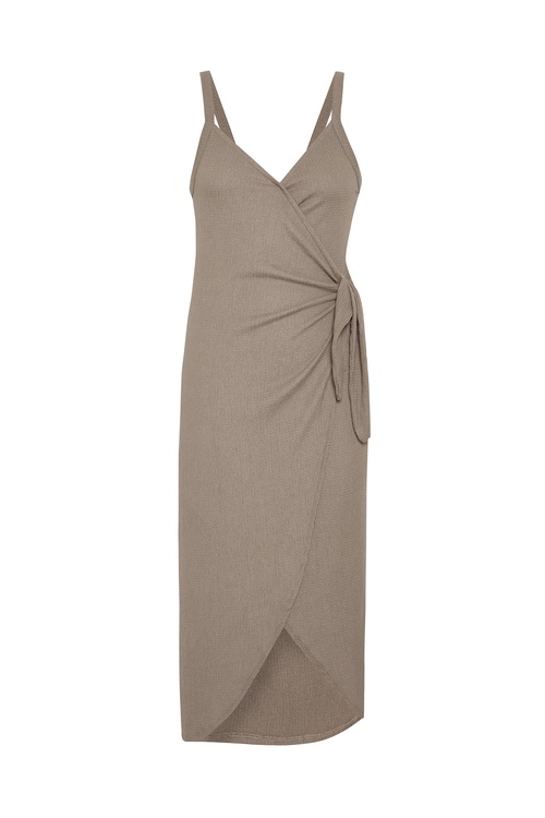  ASKILI ANVELOP MİDİ ELBİSE