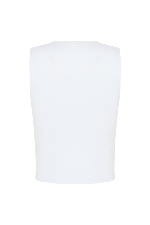  FITTED BİSİKLET YAKA KOLSUZ ATLET