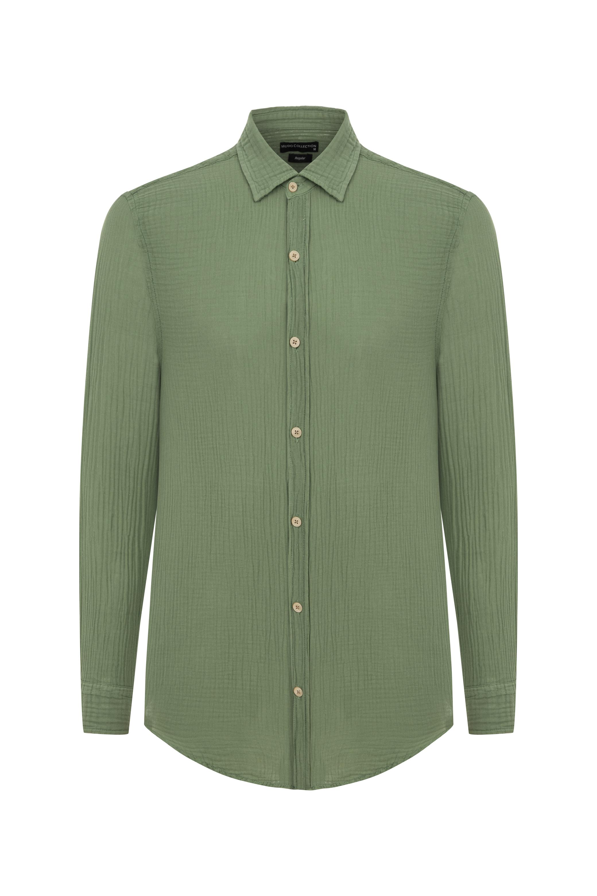 REGULAR FIT PAMUKLU GÖMLEK