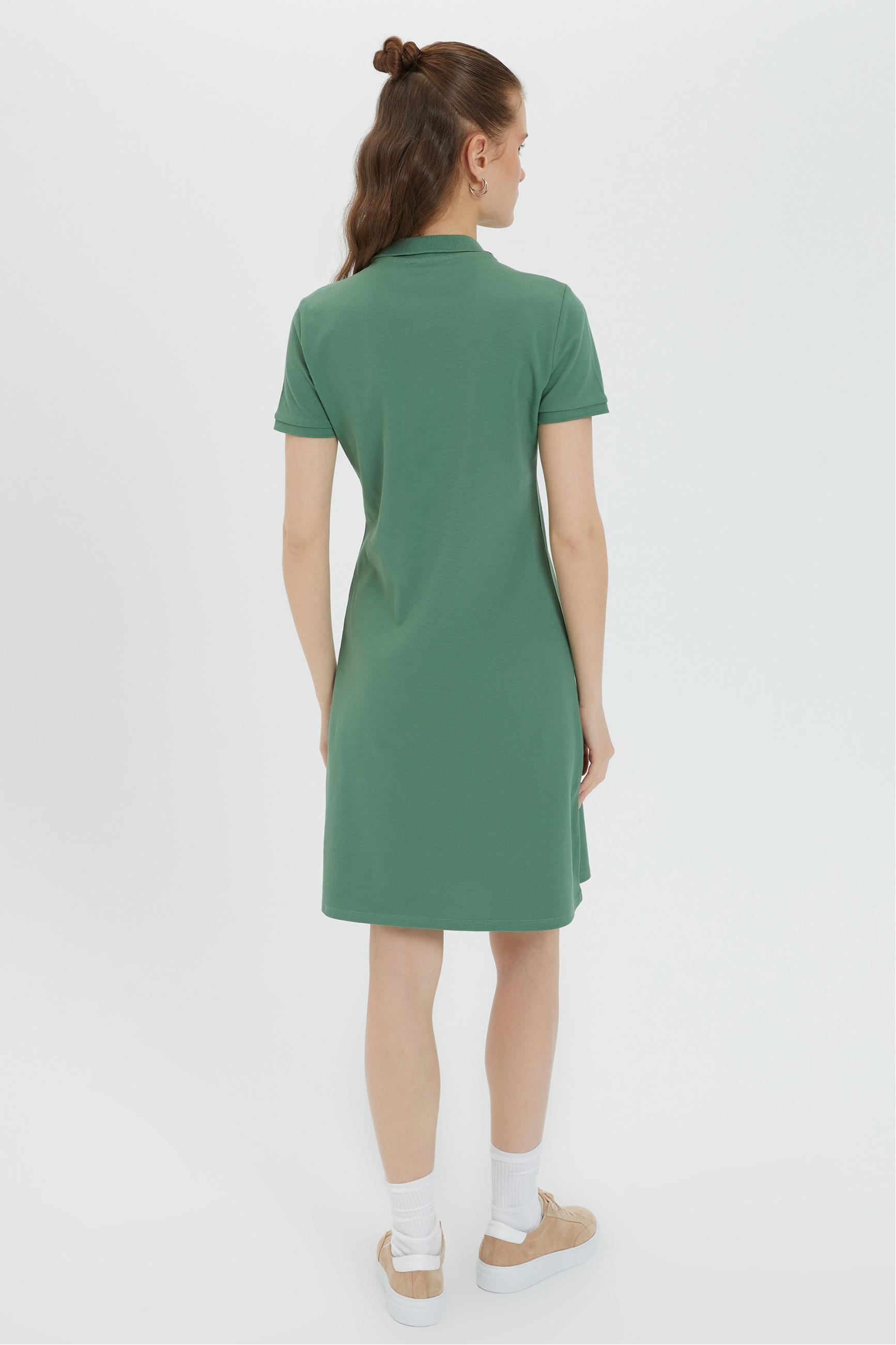 POLO YAKA MİNİ ÖRME ELBİSE