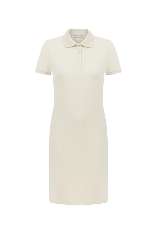  POLO YAKA MİNİ ÖRME ELBİSE