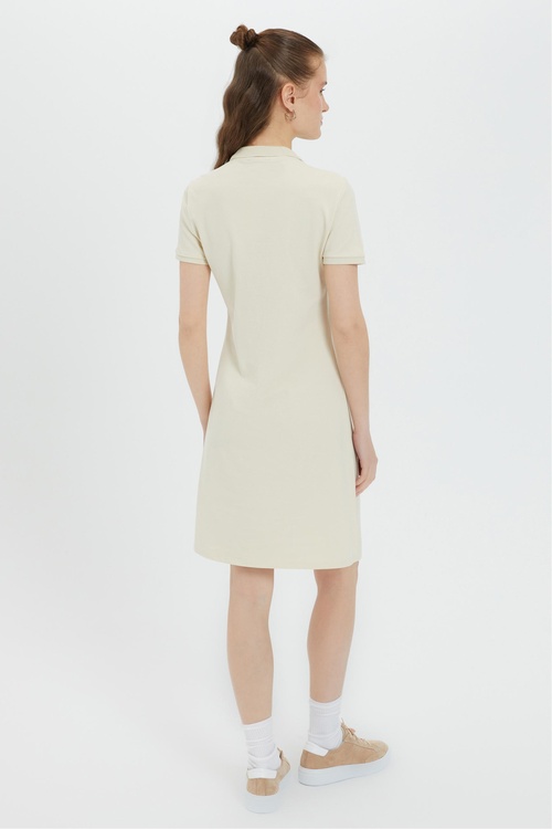  POLO YAKA MİNİ ÖRME ELBİSE