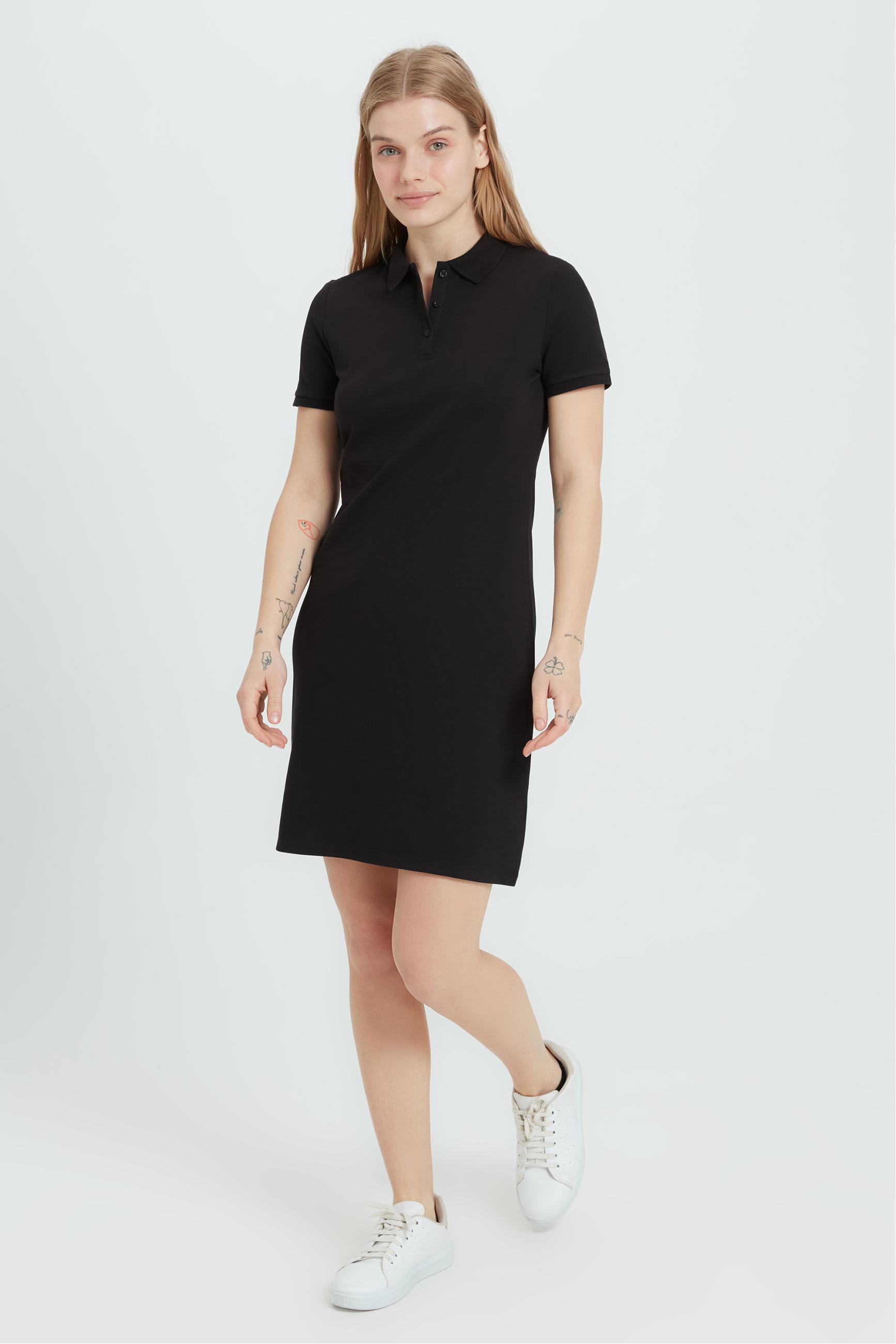 POLO YAKA MİNİ ÖRME ELBİSE