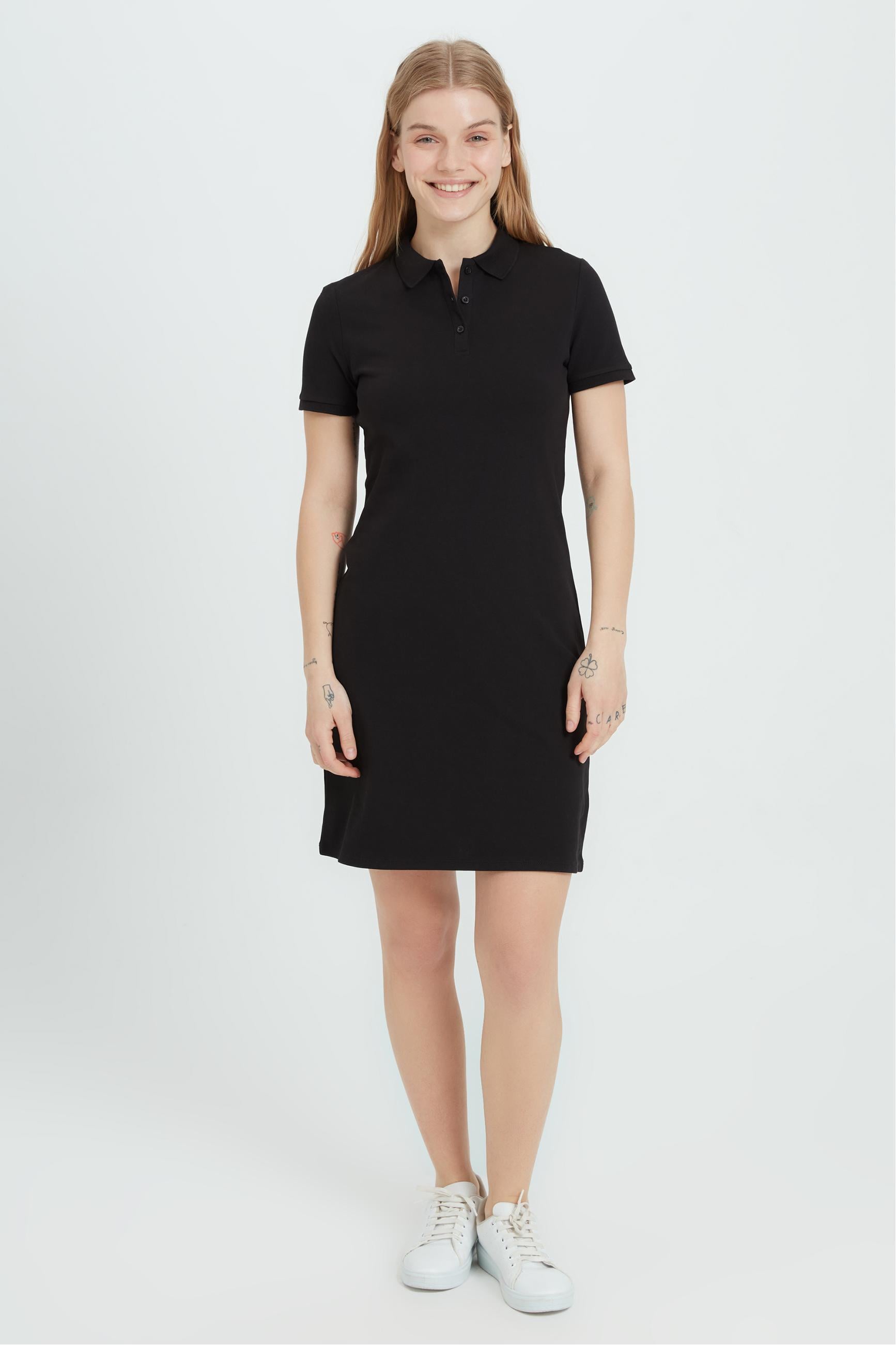 POLO YAKA MİNİ ÖRME ELBİSE