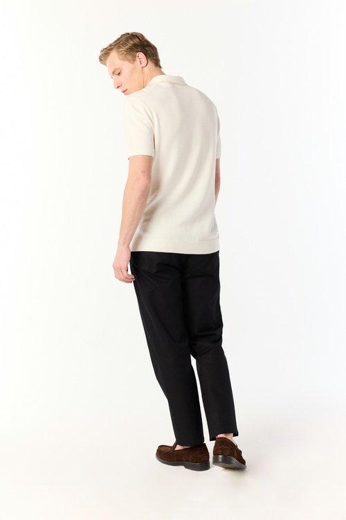  POLO YAKA TRİKO KISA KOLLU KAZAK