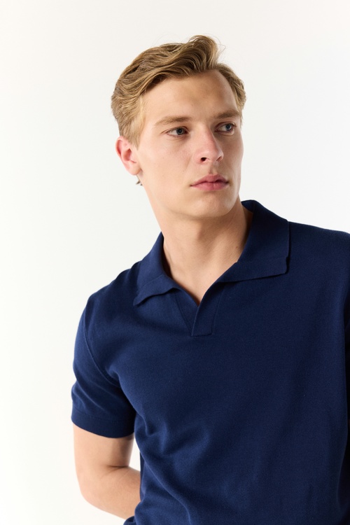  POLO YAKA TRİKO KISA KOLLU KAZAK