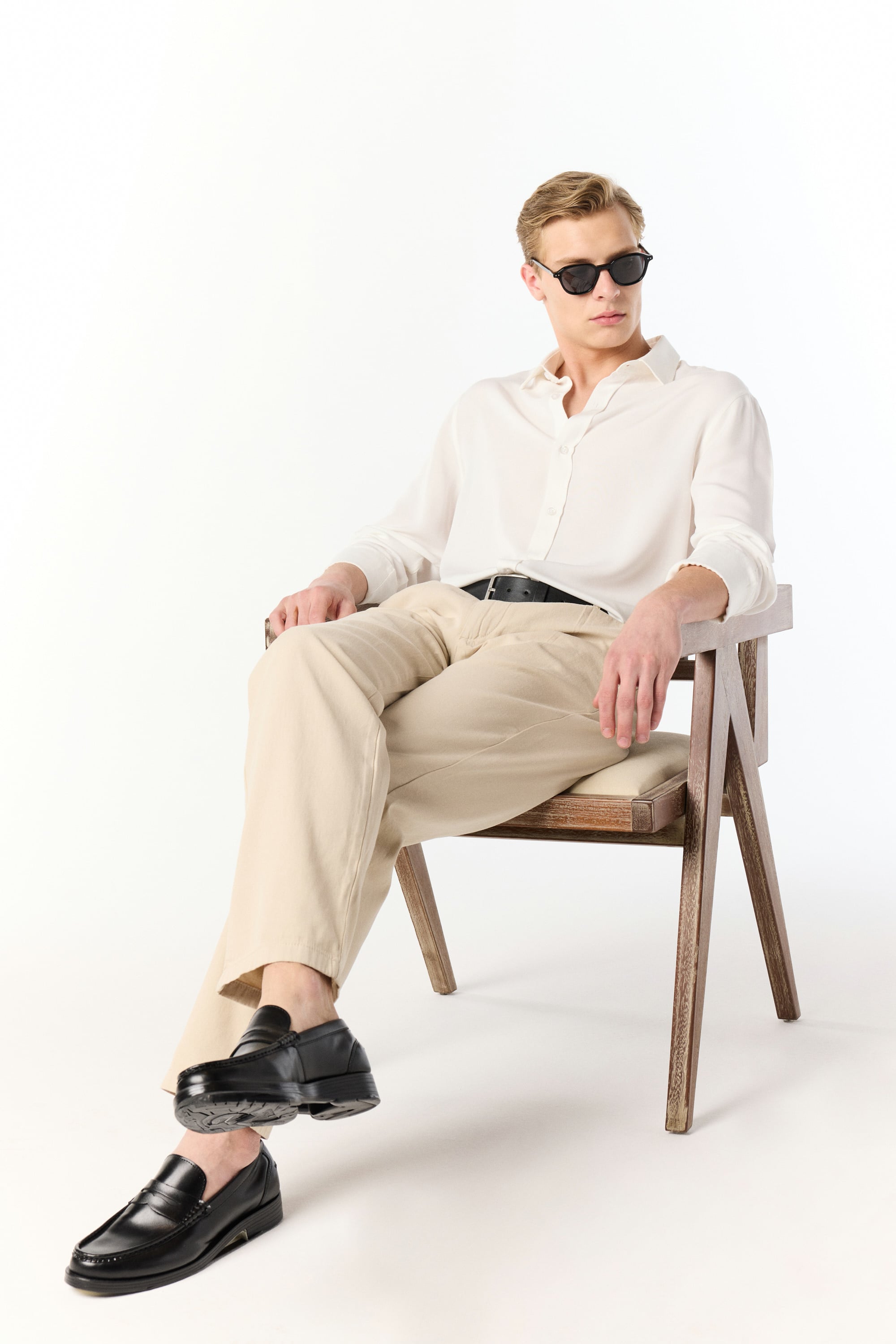 REGULAR FIT UZUN KOLLU MODAL GÖMLEK