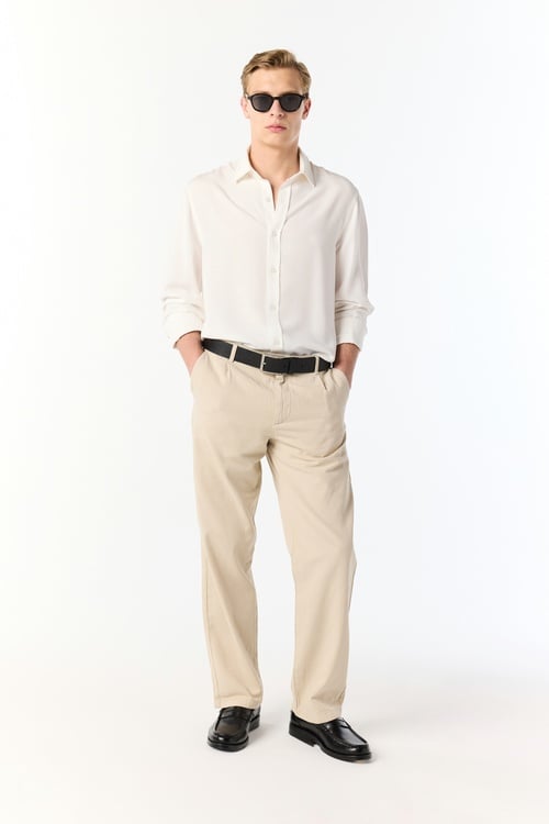  REGULAR FIT UZUN KOLLU MODAL GÖMLEK