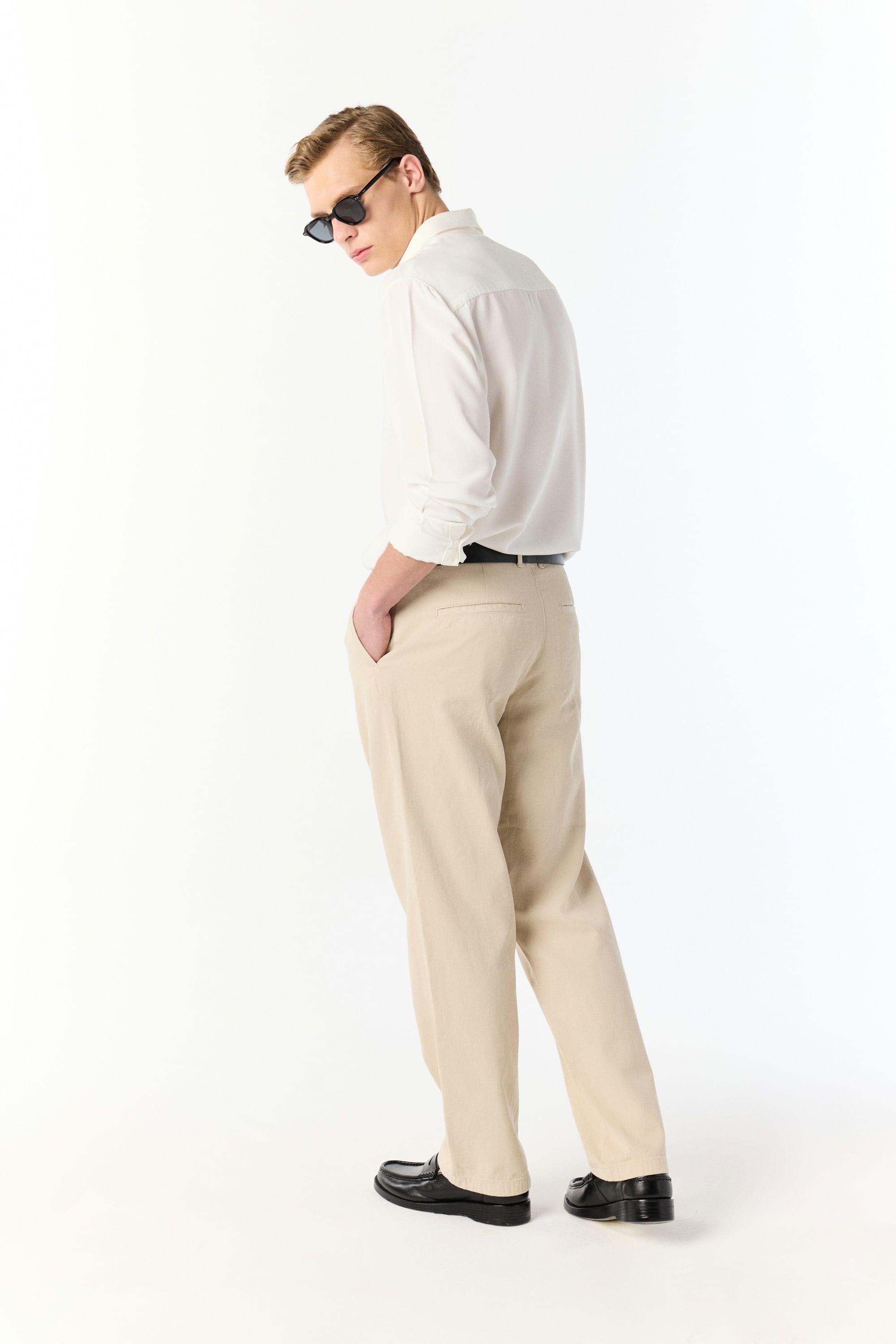 REGULAR FIT UZUN KOLLU MODAL GÖMLEK