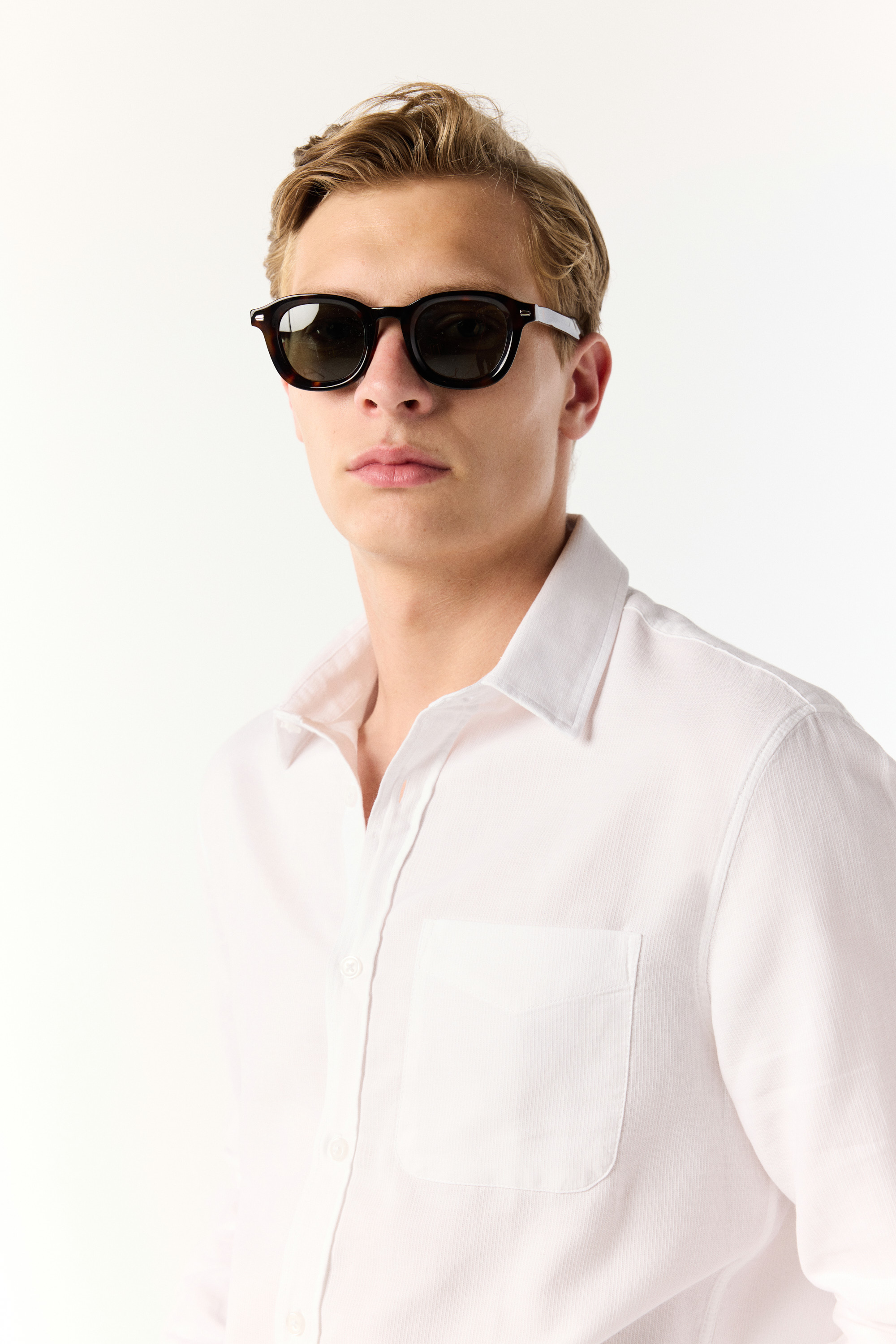 REGULAR FIT TEK CEPLİ UZUN KOLLU GÖMLEK