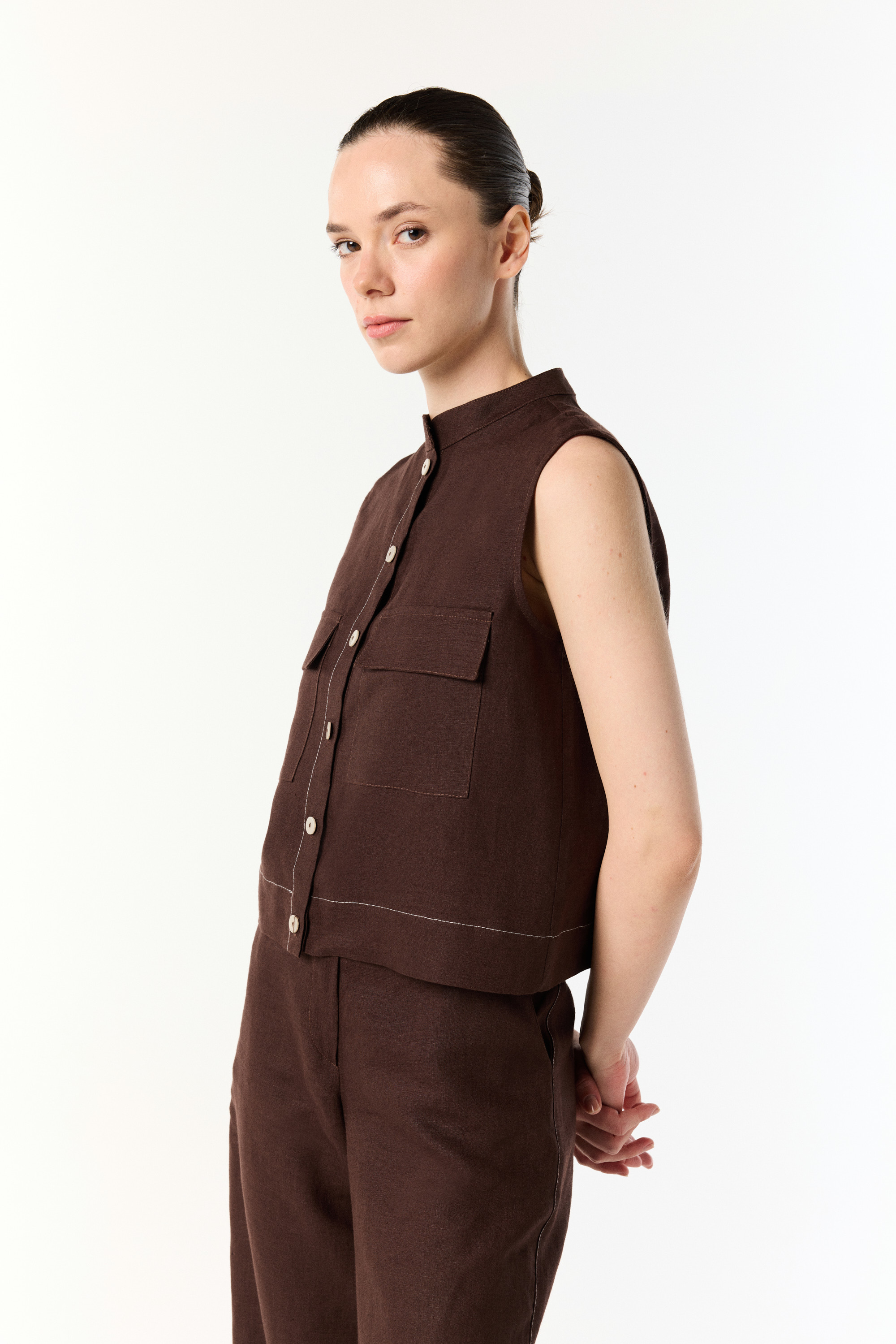 STRAIGHT FIT KETEN PANTOLON