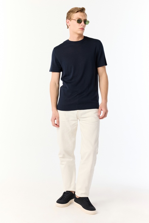  MODAL KARIŞIMLI KISA KOLLU TRİKO KAZAK