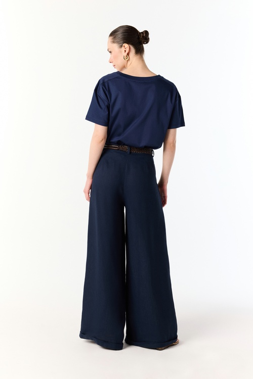  V YAKA KISA KOLLU T-SHIRT