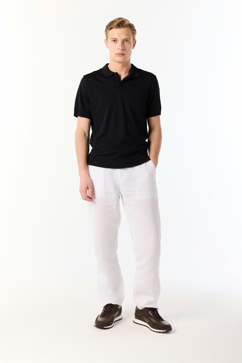  MODAL KARIŞIMLI POLO YAKA KISA KOLLU TRİKO KAZAK