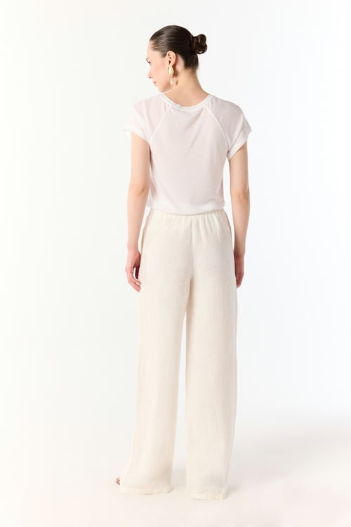  BİSİKLET YAKA LİYOSEL T-SHIRT