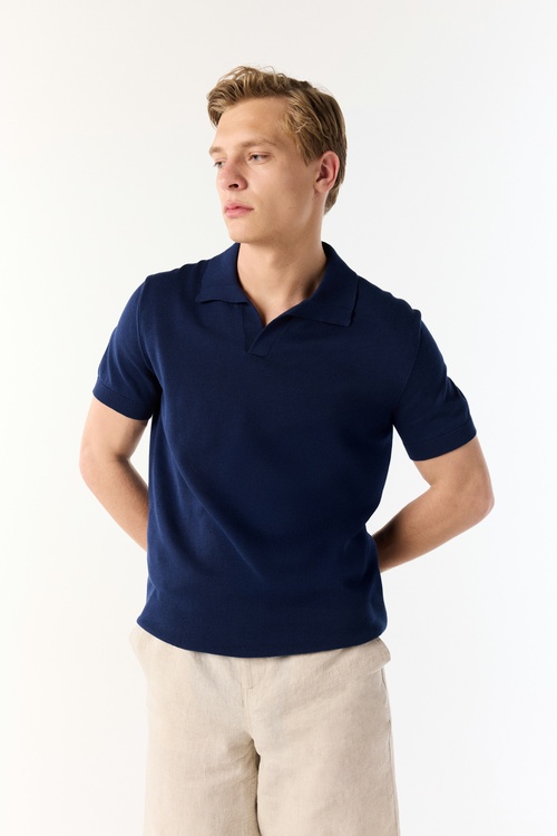  POLO YAKA TRİKO KISA KOLLU KAZAK