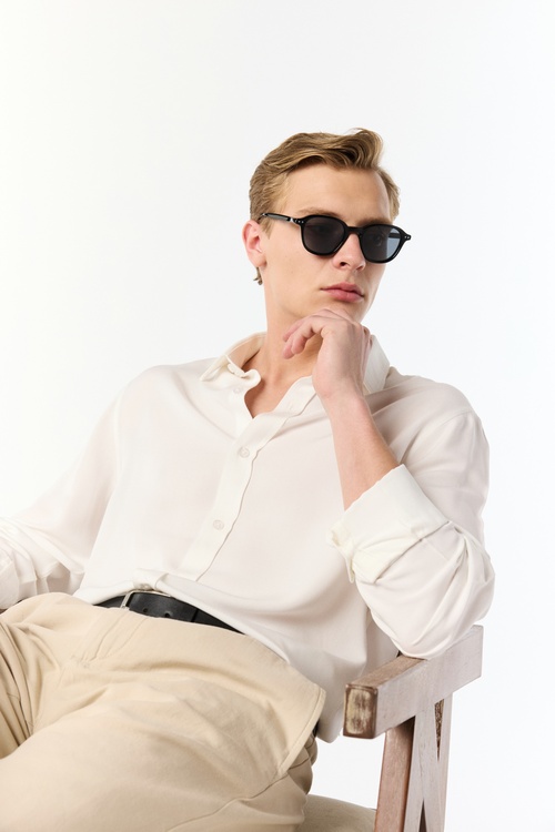  REGULAR FIT UZUN KOLLU MODAL GÖMLEK