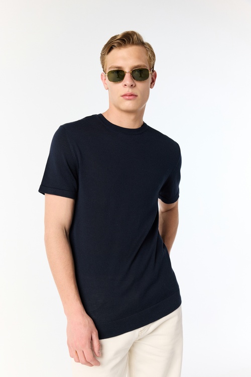  MODAL KARIŞIMLI KISA KOLLU TRİKO KAZAK