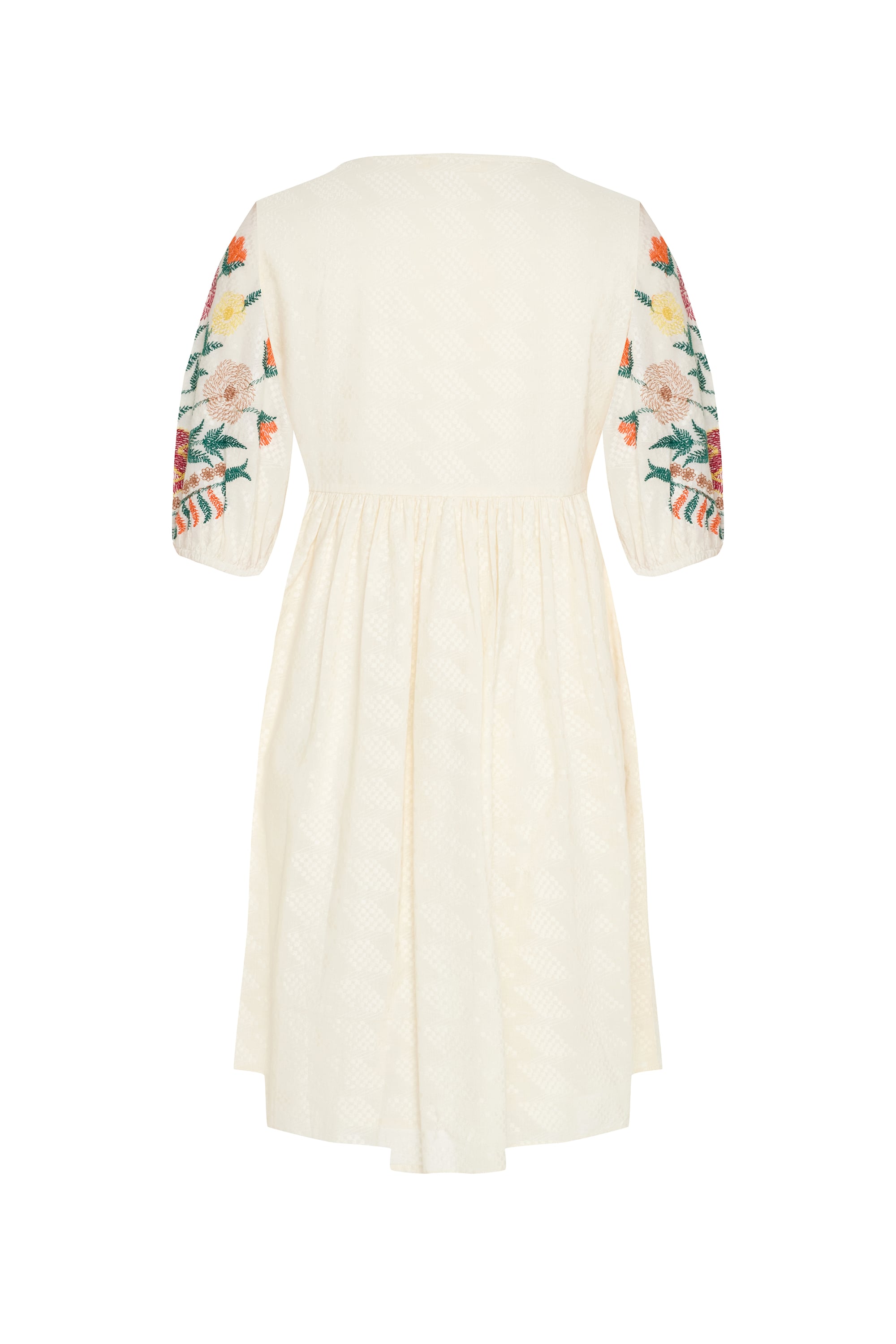 ETNİK NAKIŞLI A FORM MİNİ ELBİSE