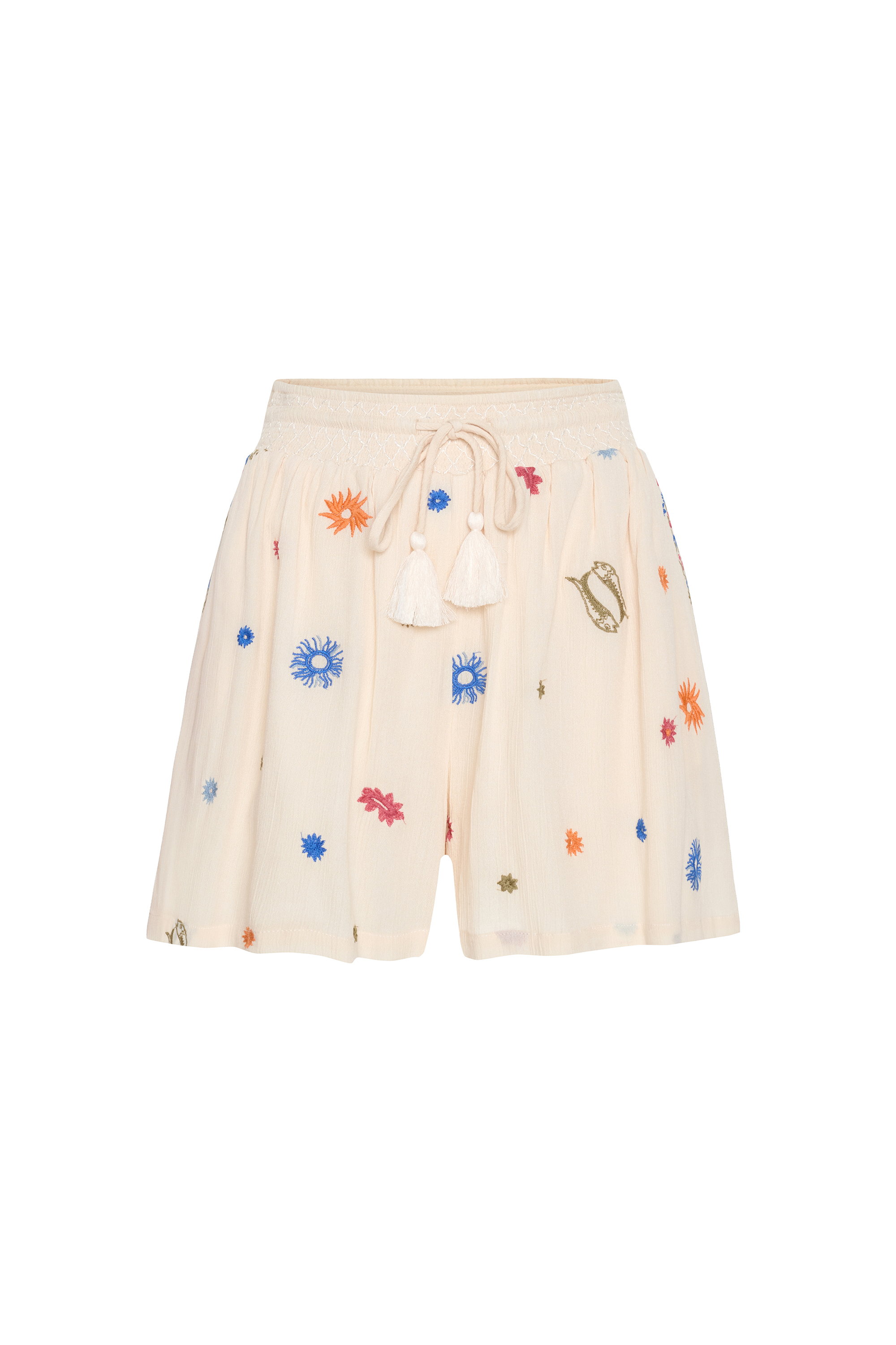 NAKIŞLI BELİ LASTİKLİ ŞORT