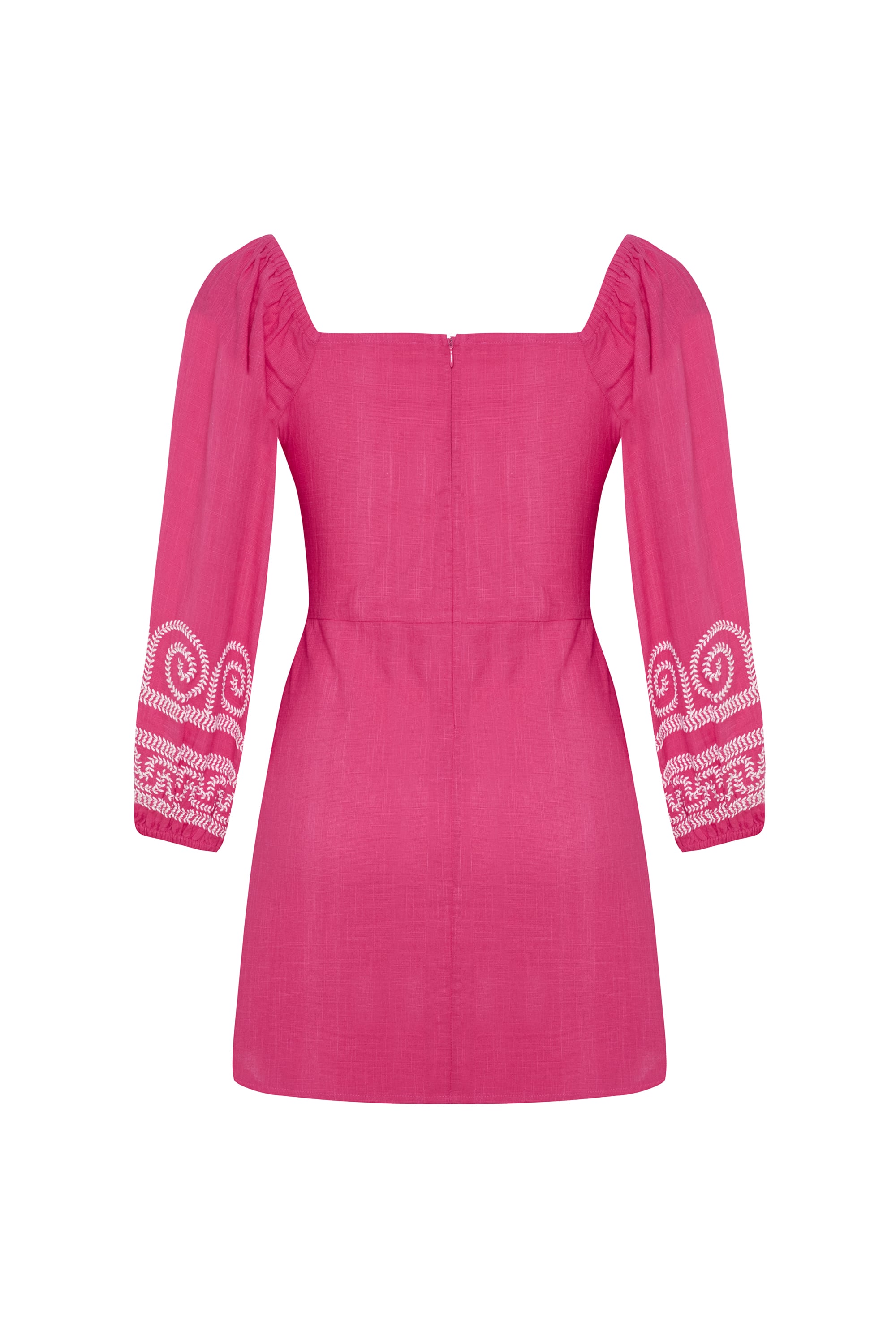 NAKIŞLI BÜZGÜLÜ MİNİ ELBİSE