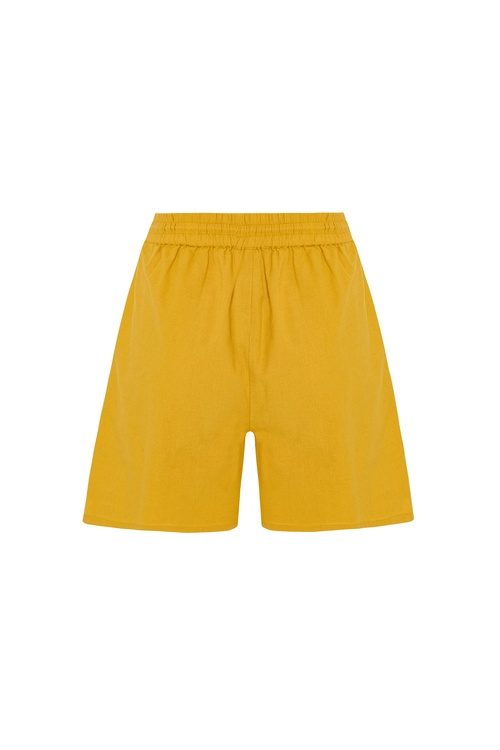  NAKIŞLI BELİ LASTİKLİ ŞORT