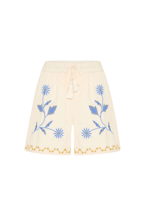 ETNİK NAKIŞLI RELAX FIT ŞORT