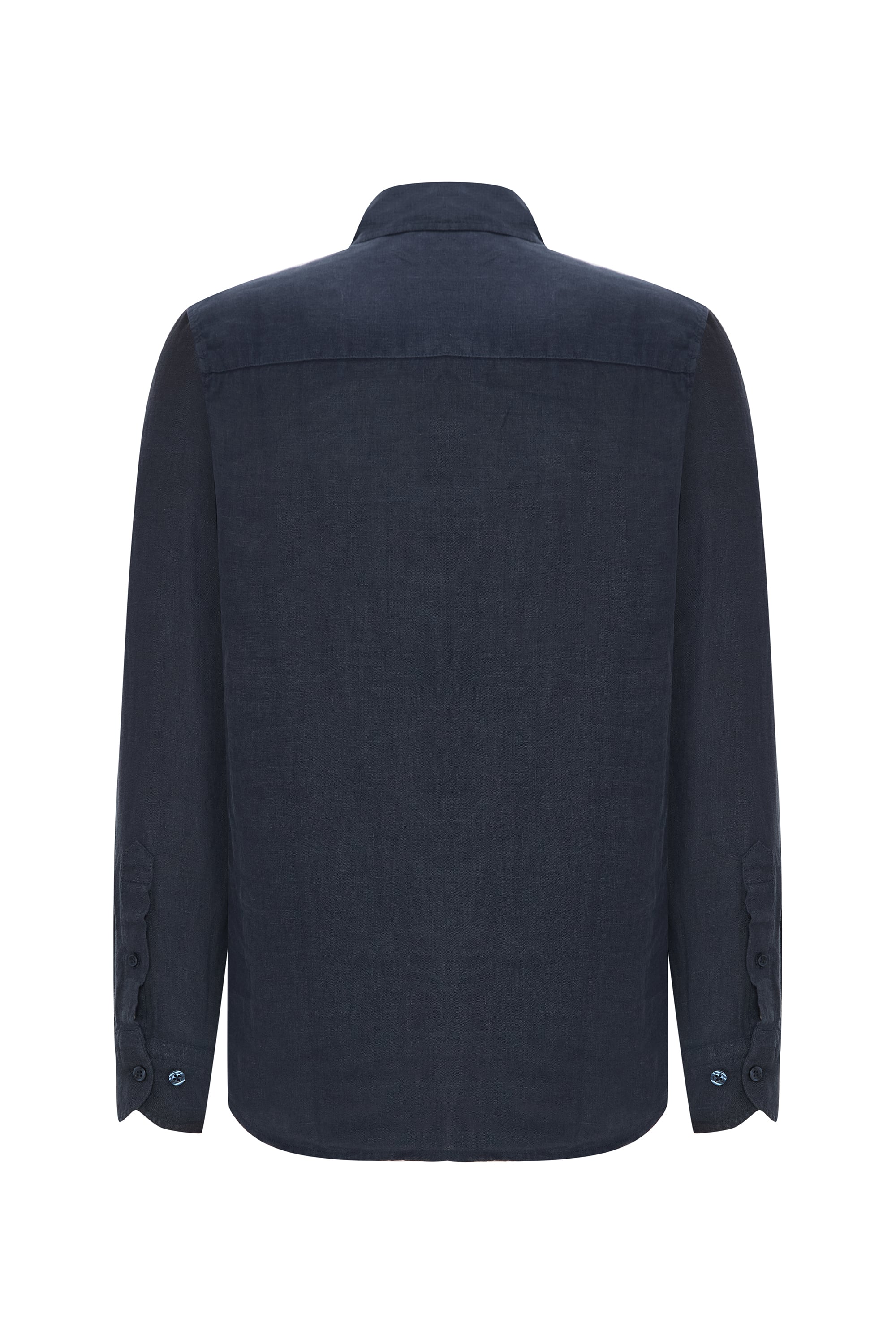 SLIM FIT UZUN KOLLU KETEN GÖMLEK