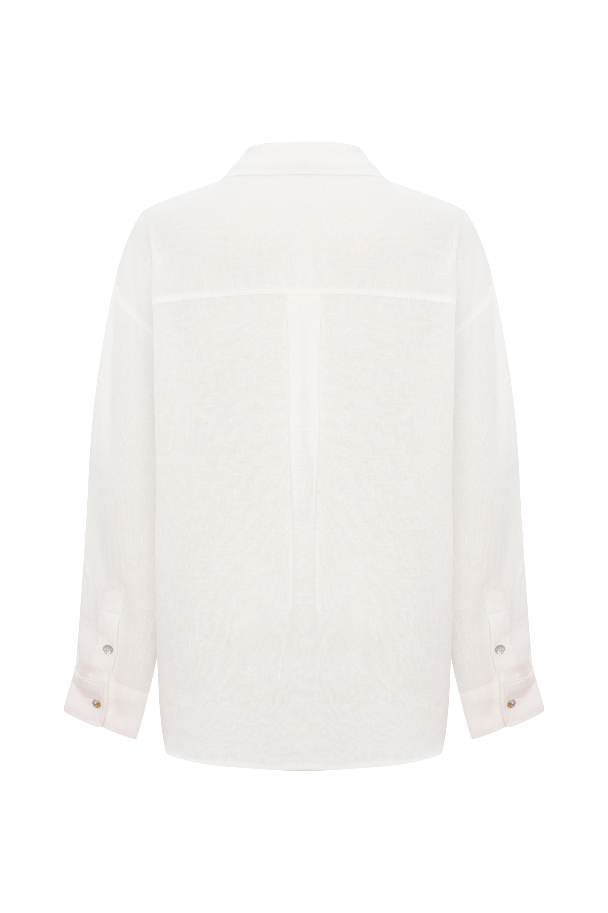 OVERSIZE UZUN KOLLU KETEN GÖMLEK