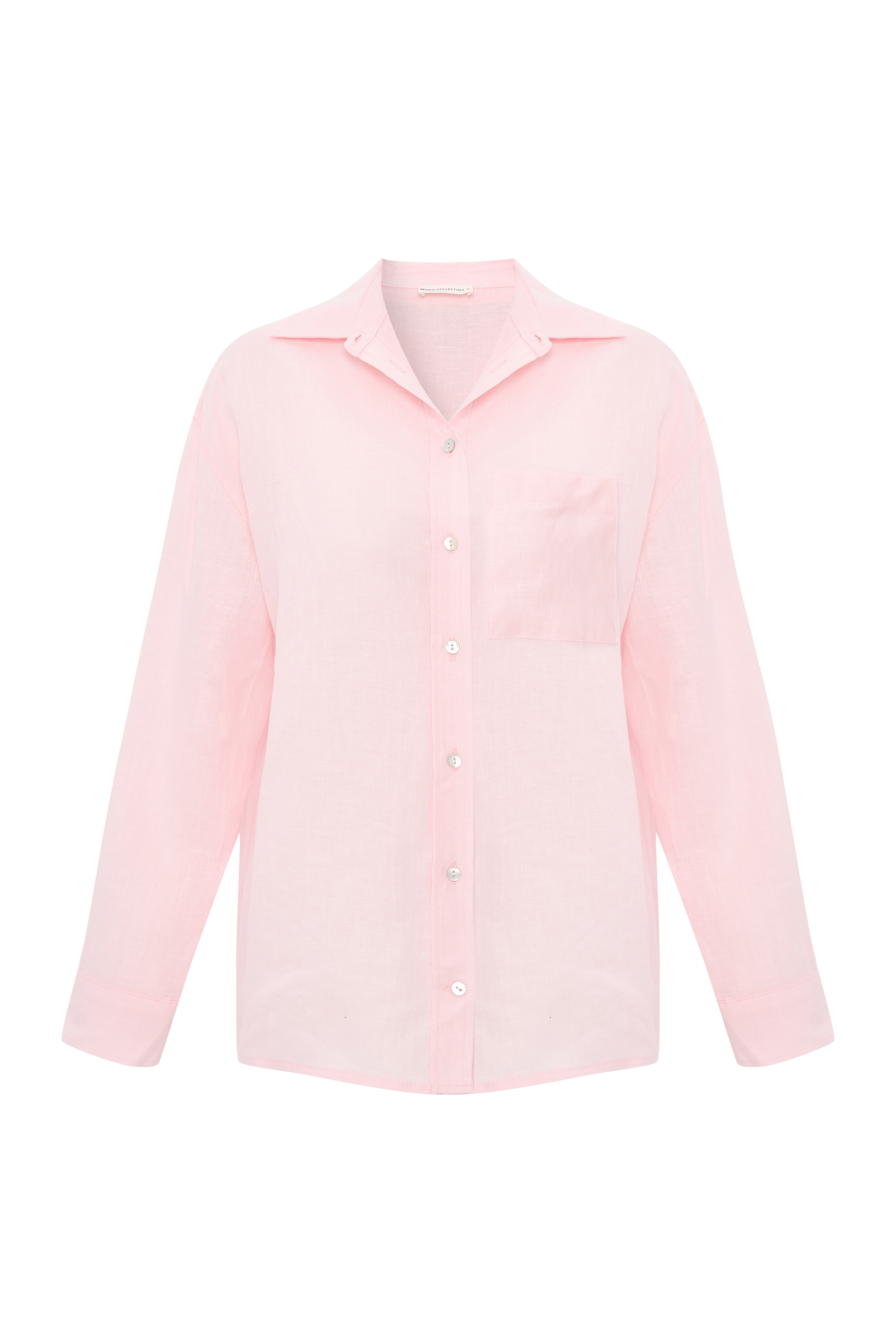 OVERSIZE UZUN KOLLU KETEN GÖMLEK