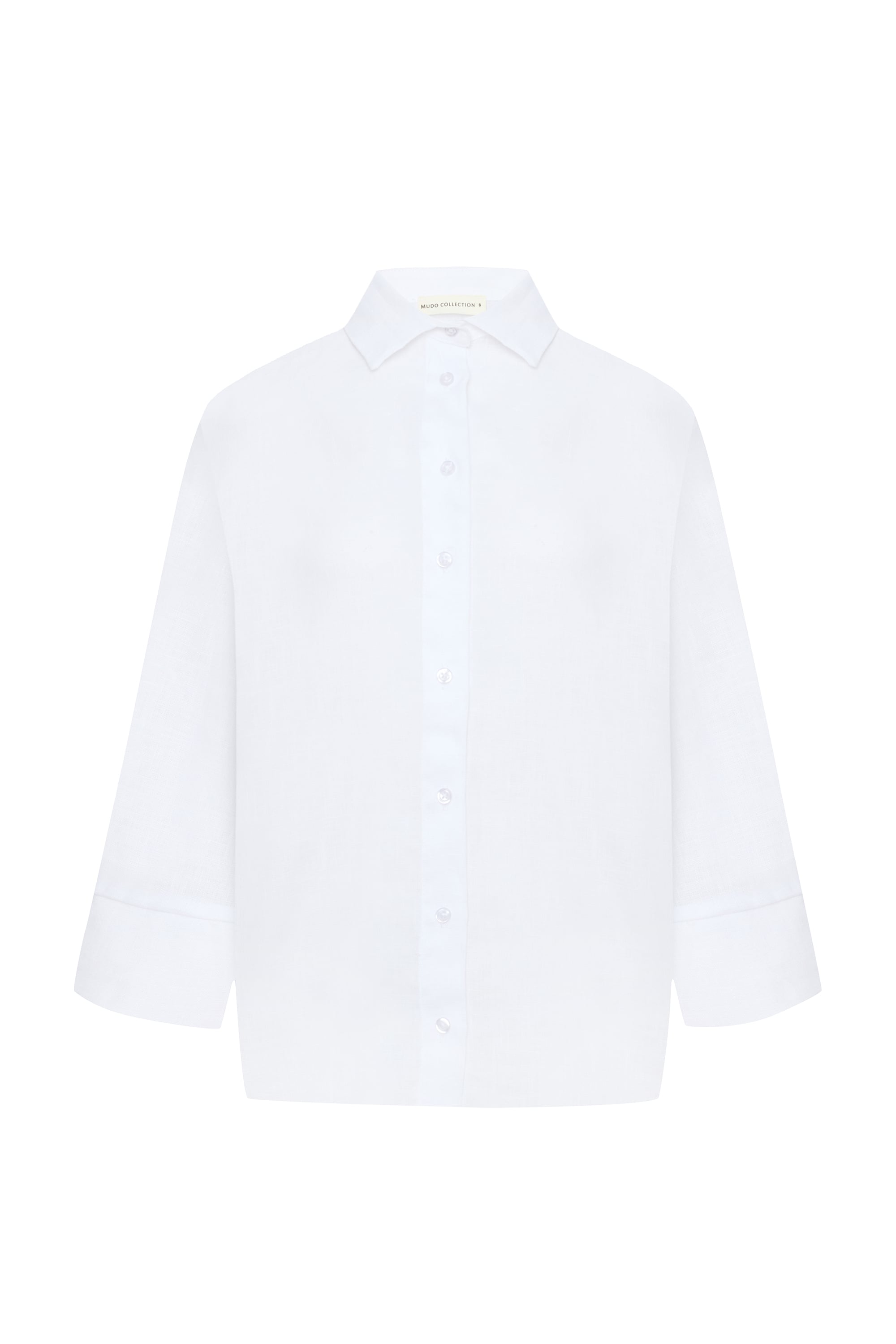 OVERSIZE 3/4 KOL KETEN GÖMLEK