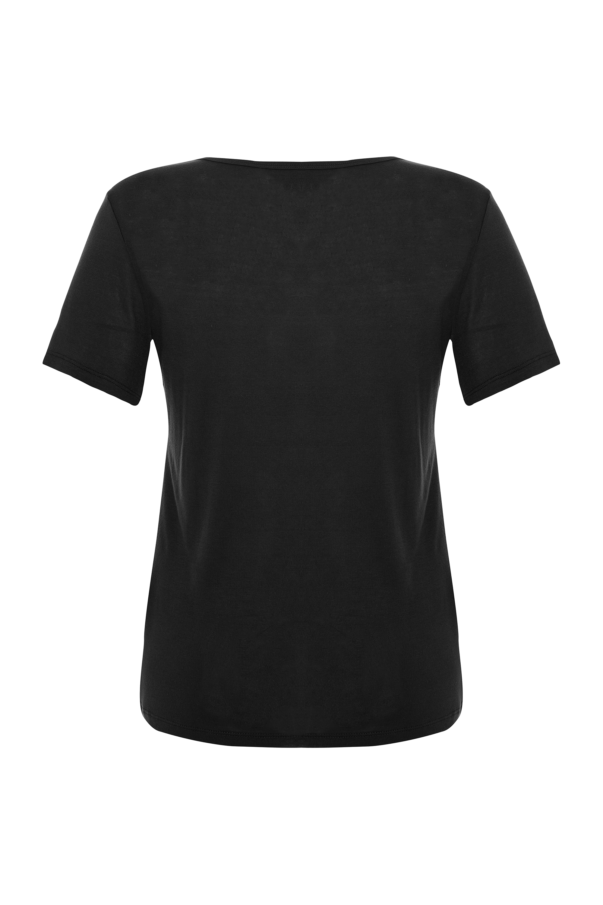 V YAKA KISA KOLLU T-SHIRT