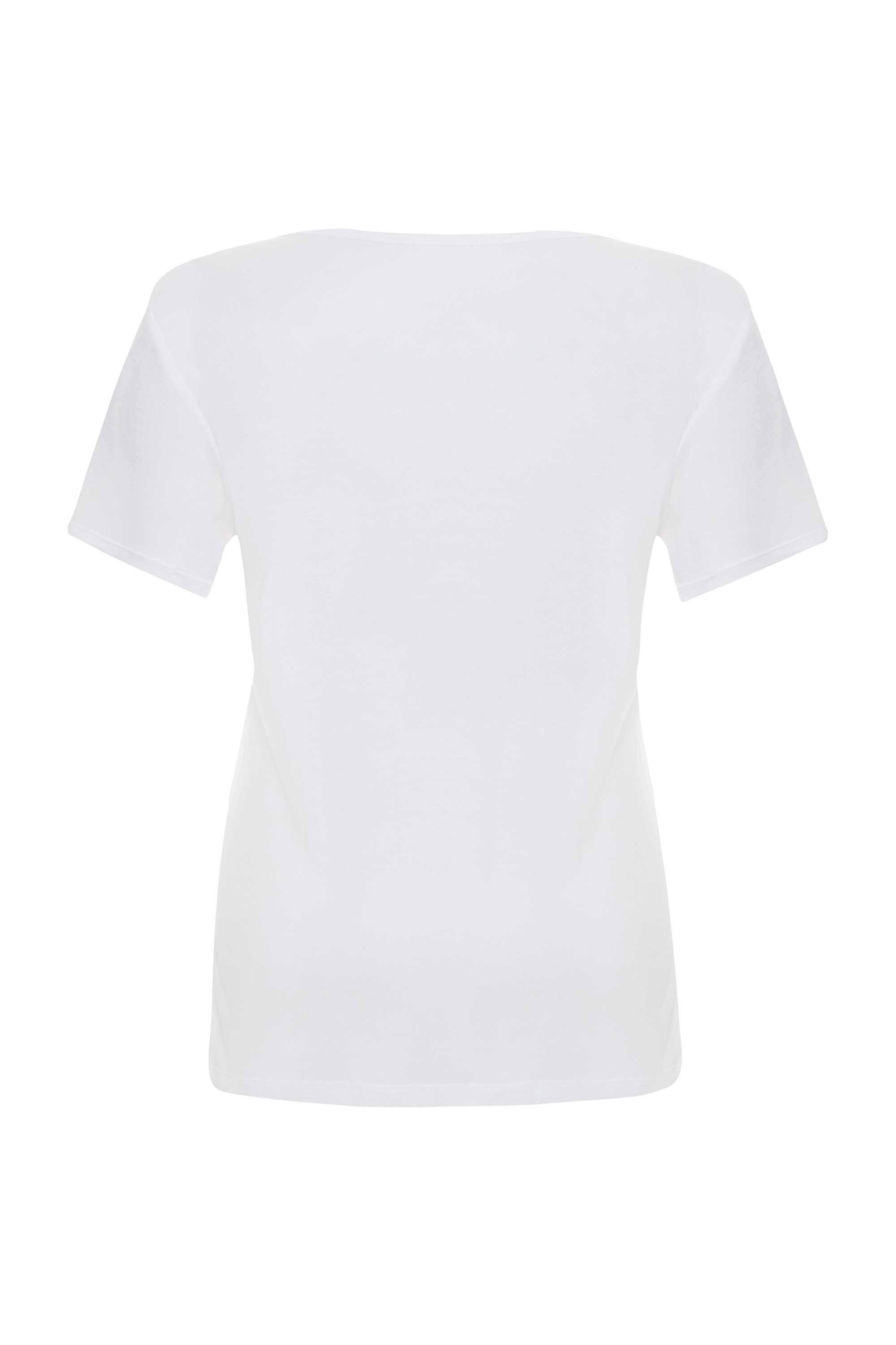 V YAKA KISA KOLLU T-SHIRT