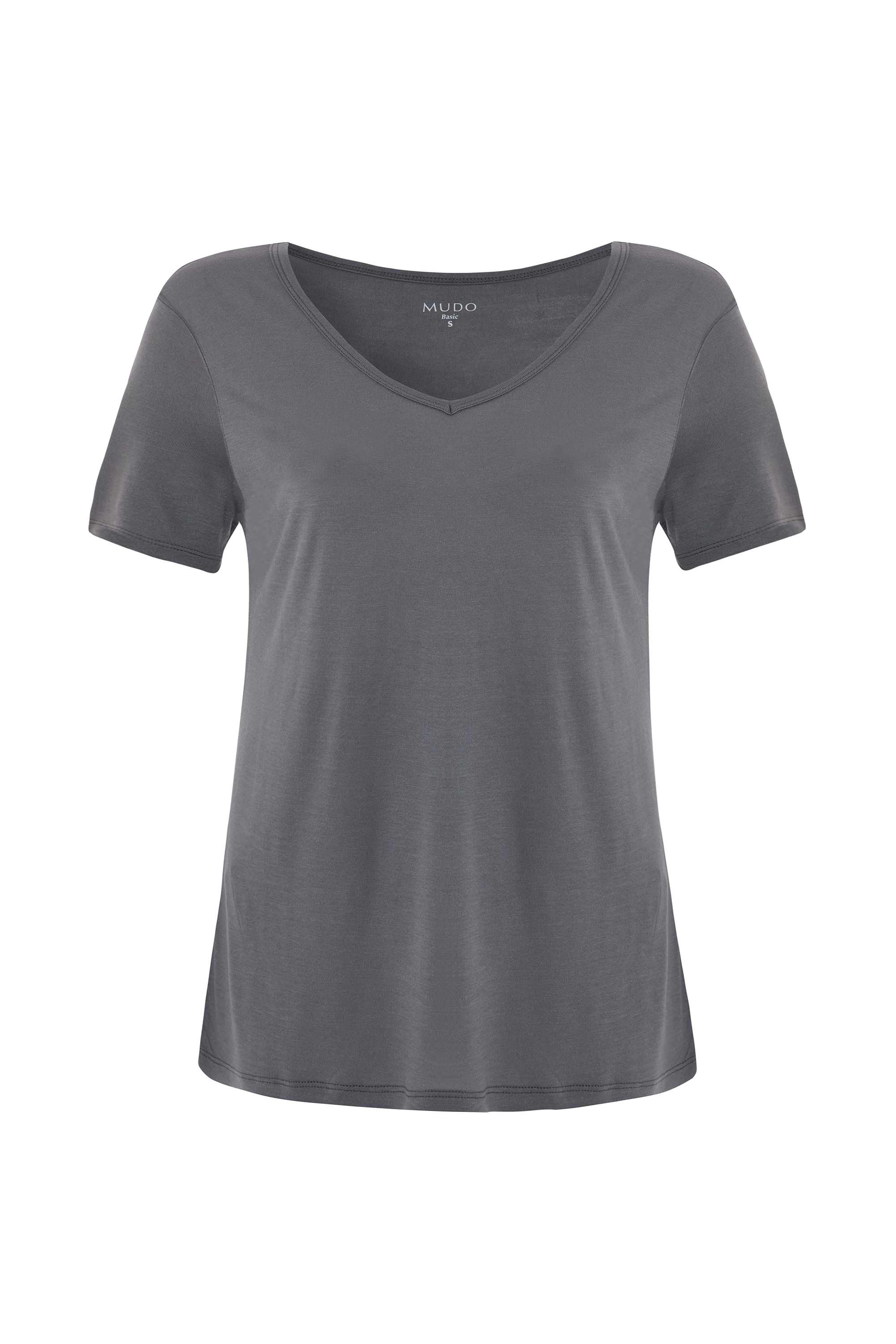 V YAKA KISA KOLLU T-SHIRT