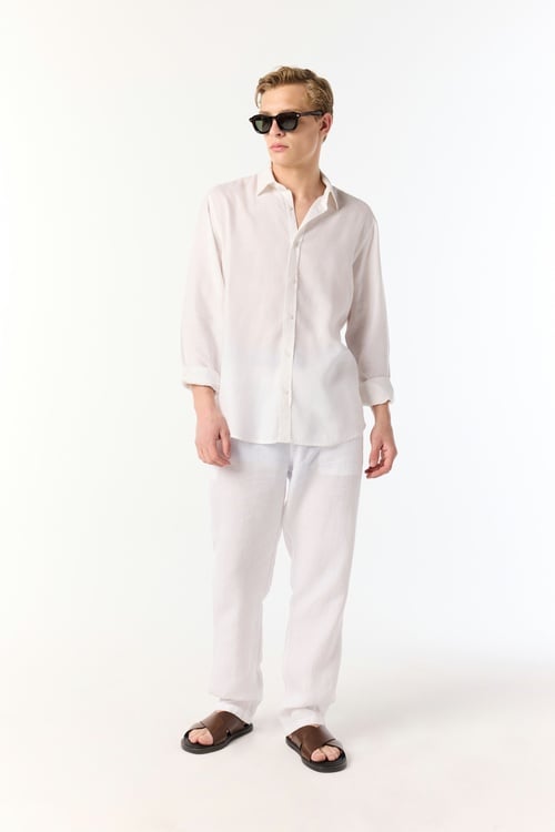  LOOSE FIT KETEN PANTOLON