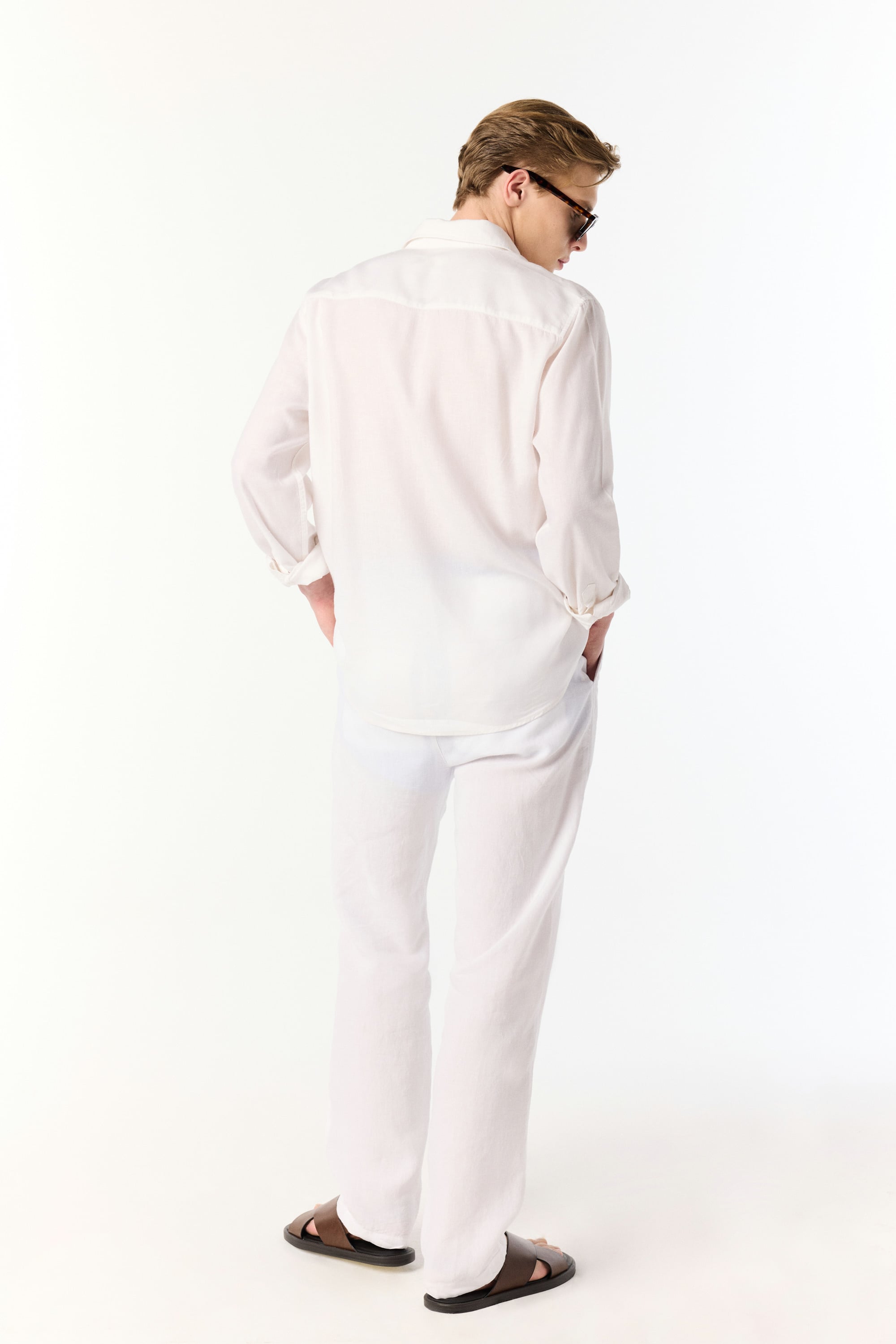 LOOSE FIT KETEN PANTOLON