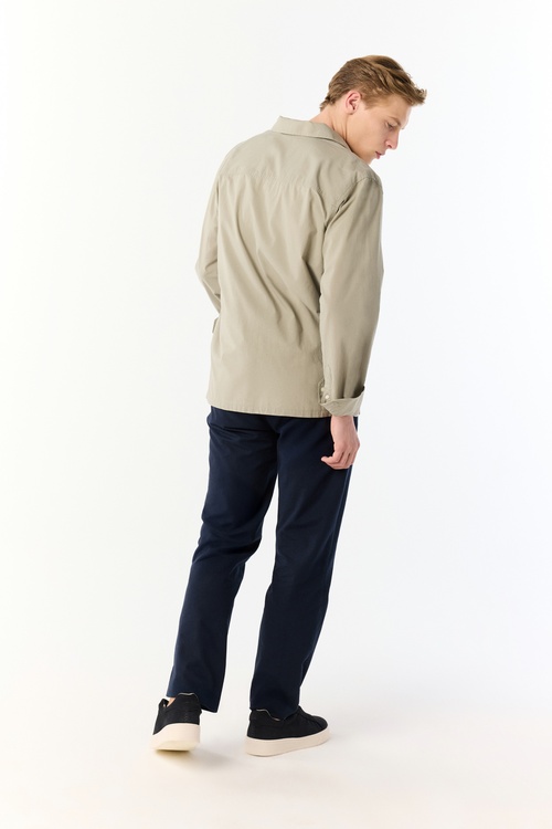  COMFORT FIT ÇİFT CEPLİ UZUN KOLLU GÖMLEK