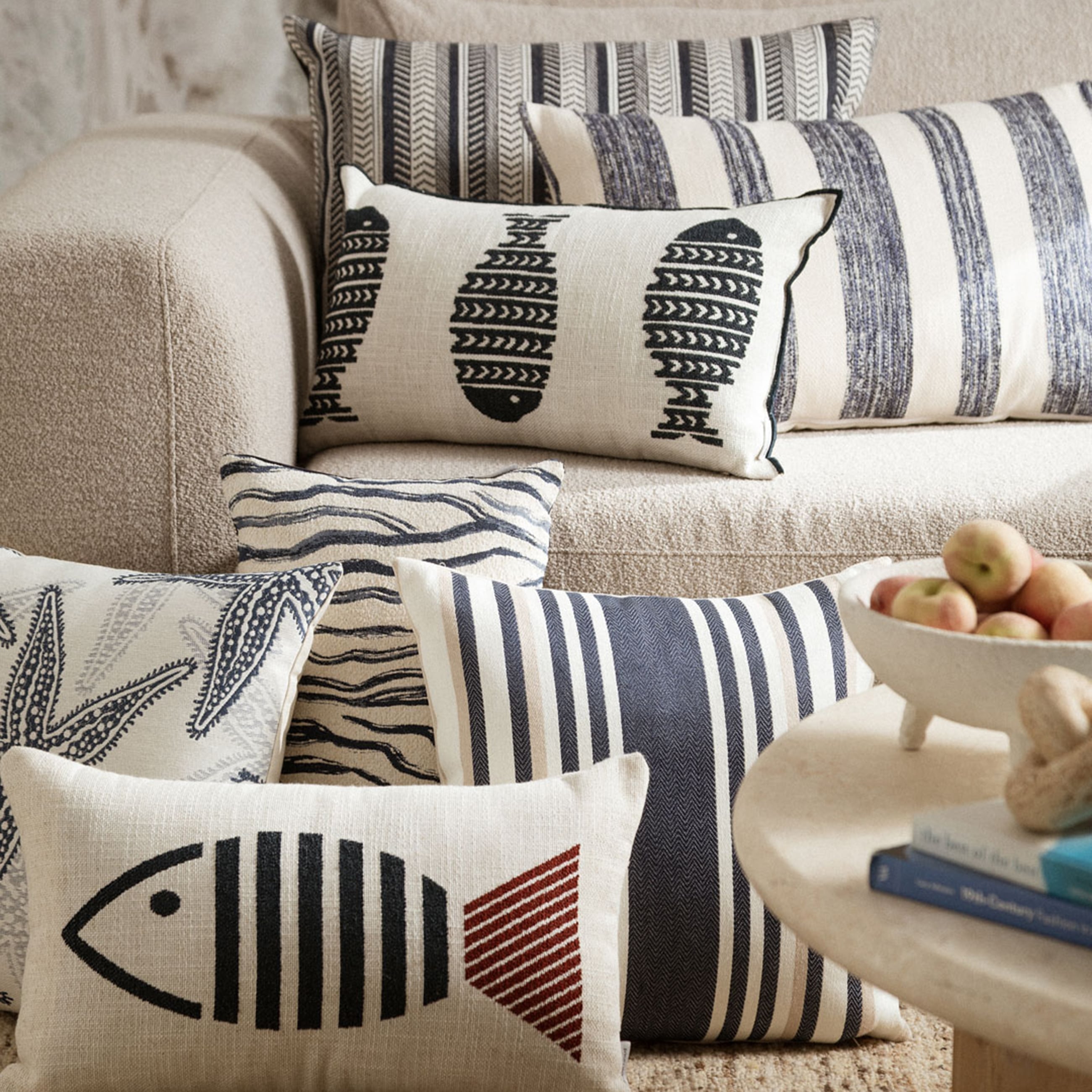 MARİN CLASSY FISH KIRLENT LACİVERT 30X50