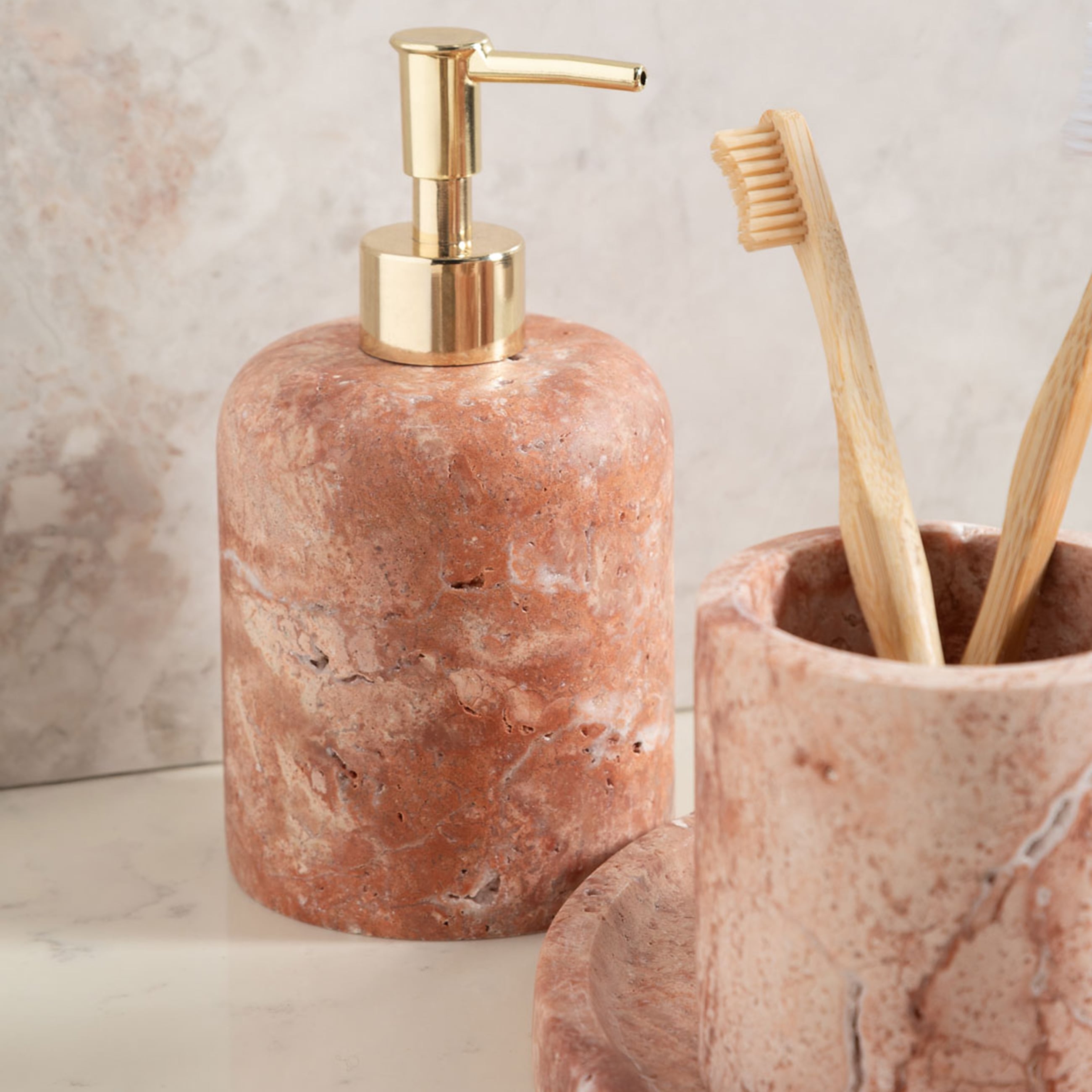 EVELYN TRAVERTEN 5'Lİ BANYO SETİ ROSE