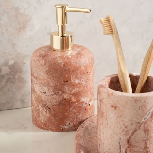  EVELYN TRAVERTEN 5'Lİ BANYO SETİ ROSE